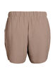 Kurze Hose mit Taschen und elastischem Bund, Braun, Packshot image number 1