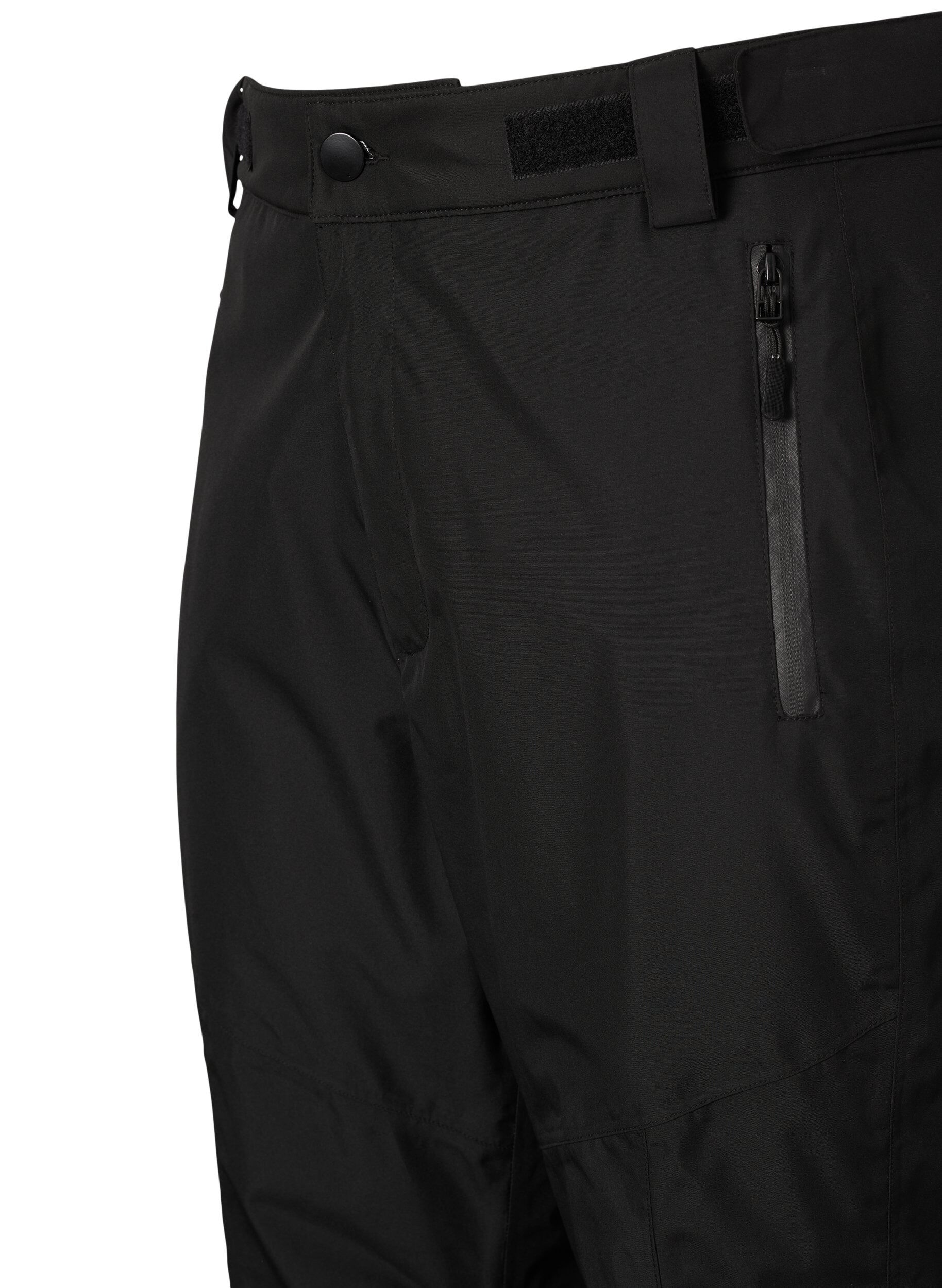 Zizzi Skihose mit verstellbarer Taille, Black, Packshot image number 2