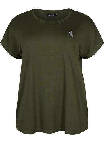 Kurzärmeliges Trainings-T-Shirt, Forest Night, Packshot image number 0