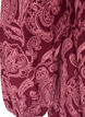Kurzes Baumwollkleid mit Gummisaum und langen &Auml;rmeln, Dunkles Bordeaux, Packshot image number 3
