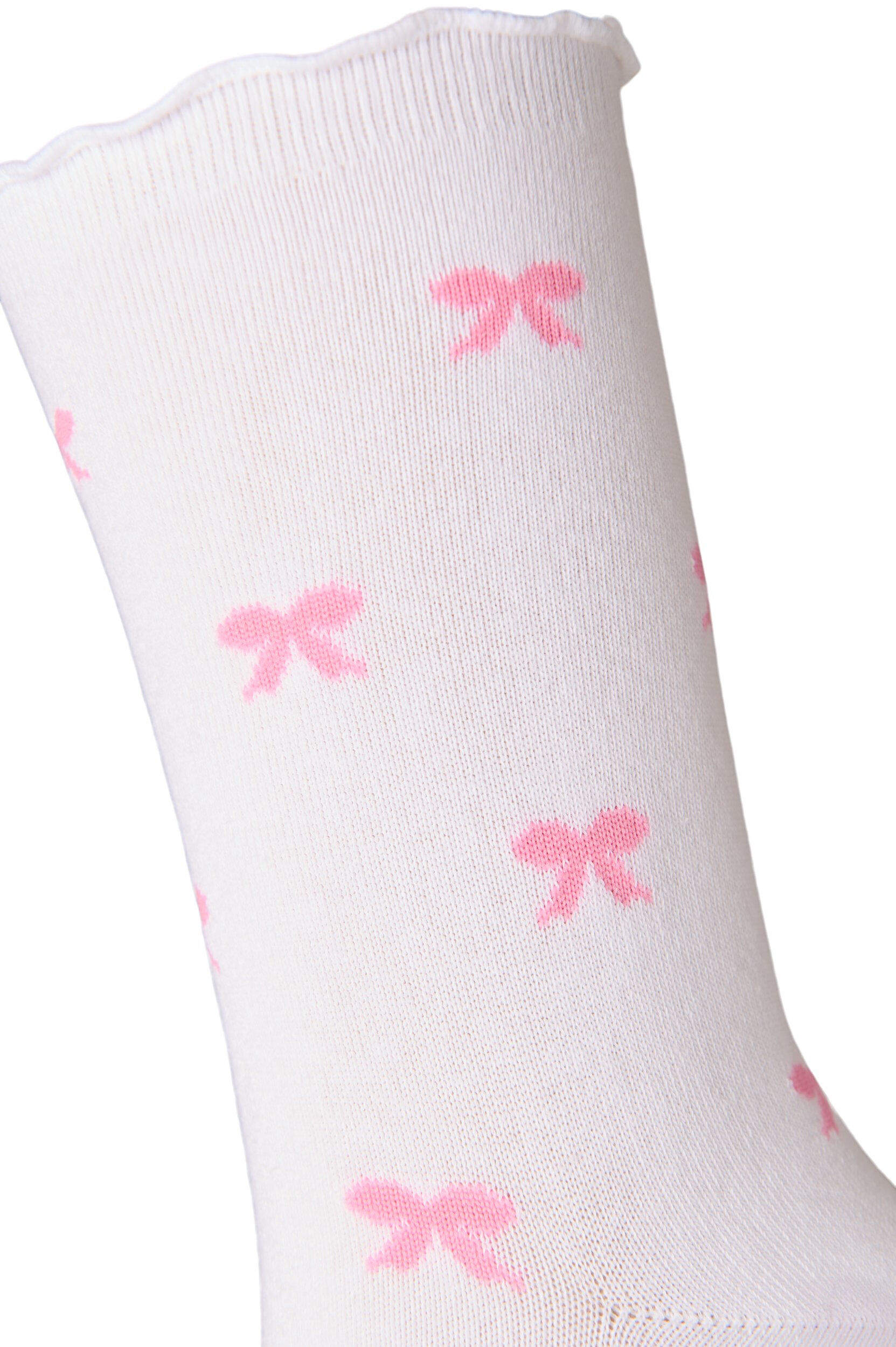 ZizziSocken aus Baumwolle mit Mustern, Wei&szlig;, Packshot image number 2