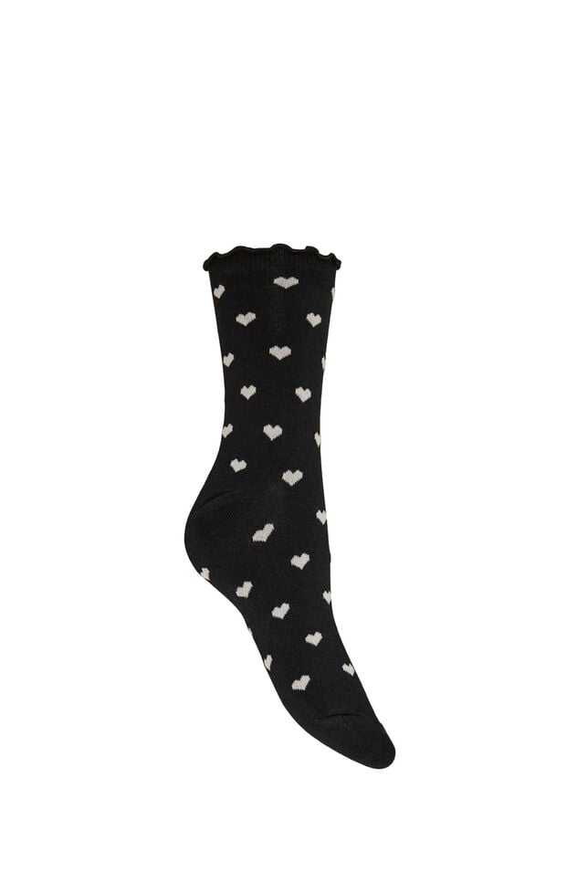 Socken aus Baumwolle mit Mustern, Schwarz, Packshot image number 1