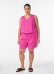 Kurze Hose mit Taschen und elastischem Bund, Rot, Model image number 1