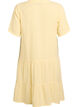 Kurzes A-Linien-Kleid aus Baumwollmusselin, Gelb, Packshot image number 1