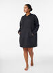 Kurzes Hoodiekleid mit K&auml;ngurutasche, Schwarz, Model image number 1