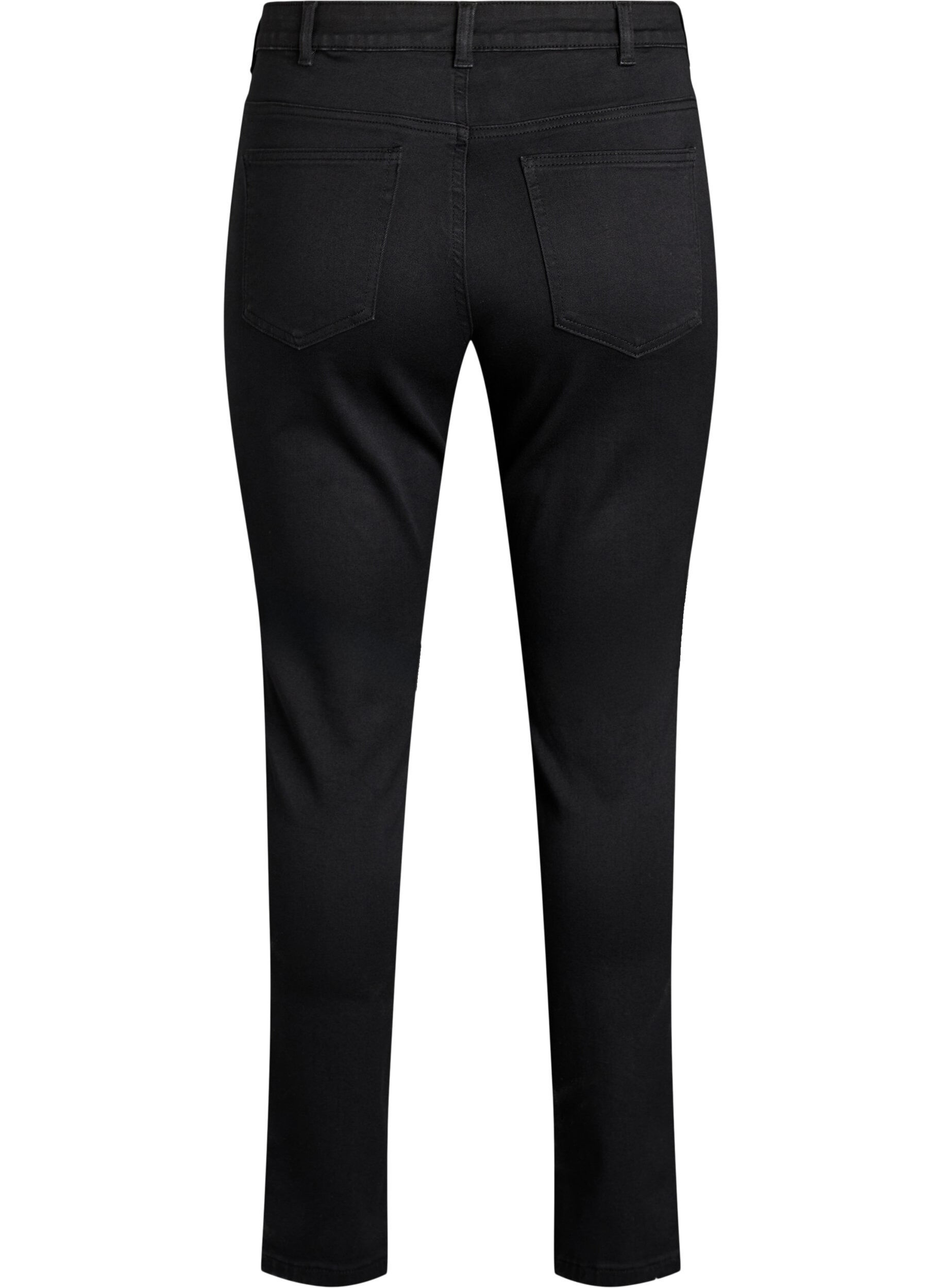 ZizziSchmale Passform Emily Jeans mit normaler Taille, Schwarz, Packshot image number 1