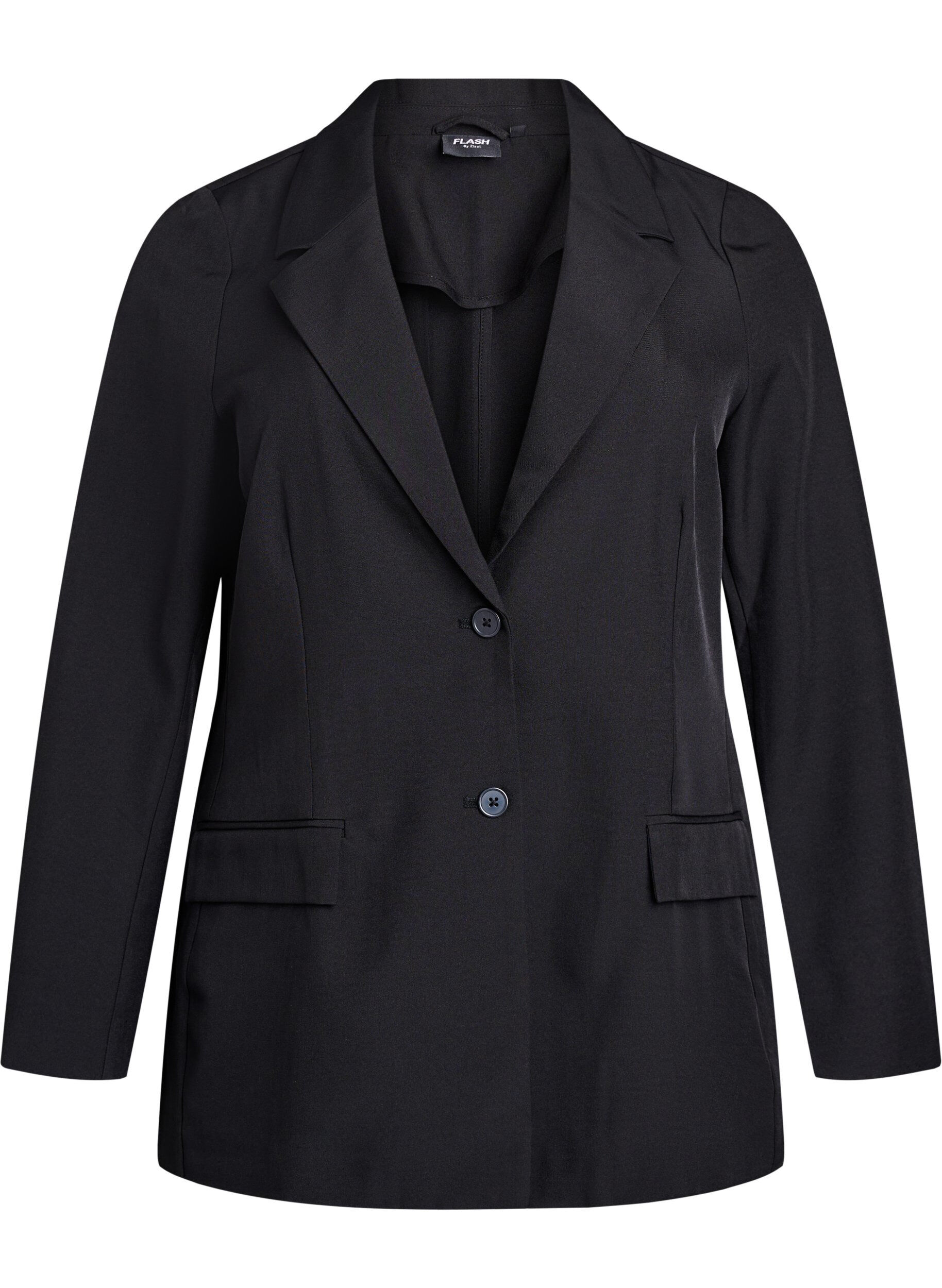 FLASH - Blazer mit Taschen und Schlitzen