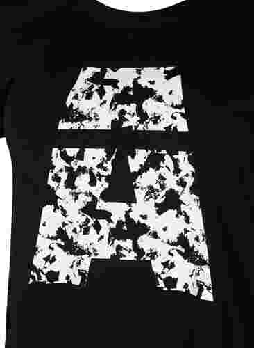 Trainings-T-Shirt mit Print, Black Big A, Packshot image number 2