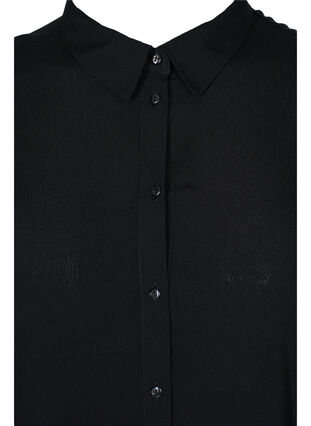 Langarmshirt aus Viskose mit Rüschendetails, Black, Packshot image number 2