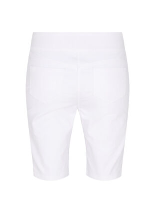 Eng anliegende Shorts mit Gesäßtaschen, White, Packshot image number 1