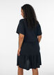 Jerseykleid mit Spitzendetails und mehrlagigem Rock, Schwarz, Model image number 2