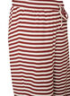 Gestreifte Schlafanzughose mit hoher Taille und weiten Beinen, Rot, Packshot image number 2