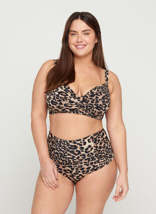 Bikini-Oberteil , Leopard Print, Model image number 2
