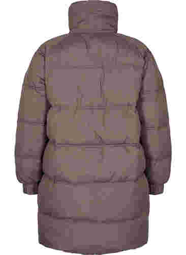 Winterjacke mit Taschen und hohem Kragen, Iron, Packshot image number 1