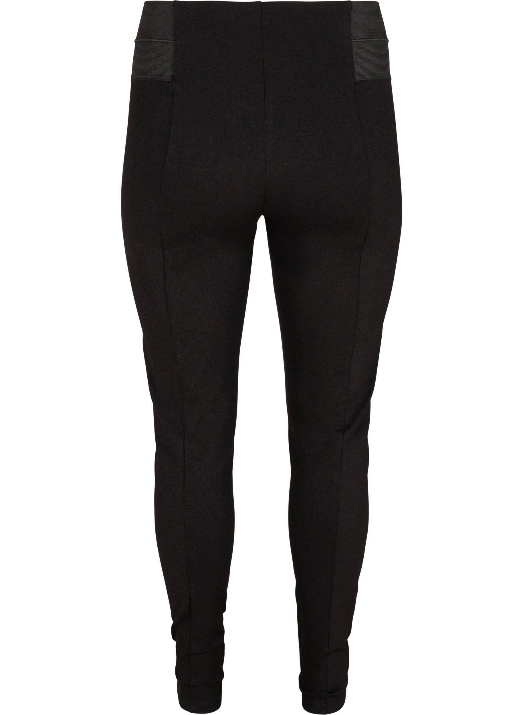 Zizzi Leggings mit breitem Gummibund an der Taille, Schwarz, Packshot image number 1