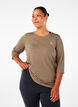Trainingsshirt mit 3/4-&Auml;rmeln, Beige, Model image number 0