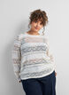 Bluse aus Spitze mit langen &Auml;rmeln, Vanille, Model image number 0