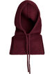 Gestrickte Balaclava mit Kordelzug, Dunkles Bordeaux, Packshot image number 0
