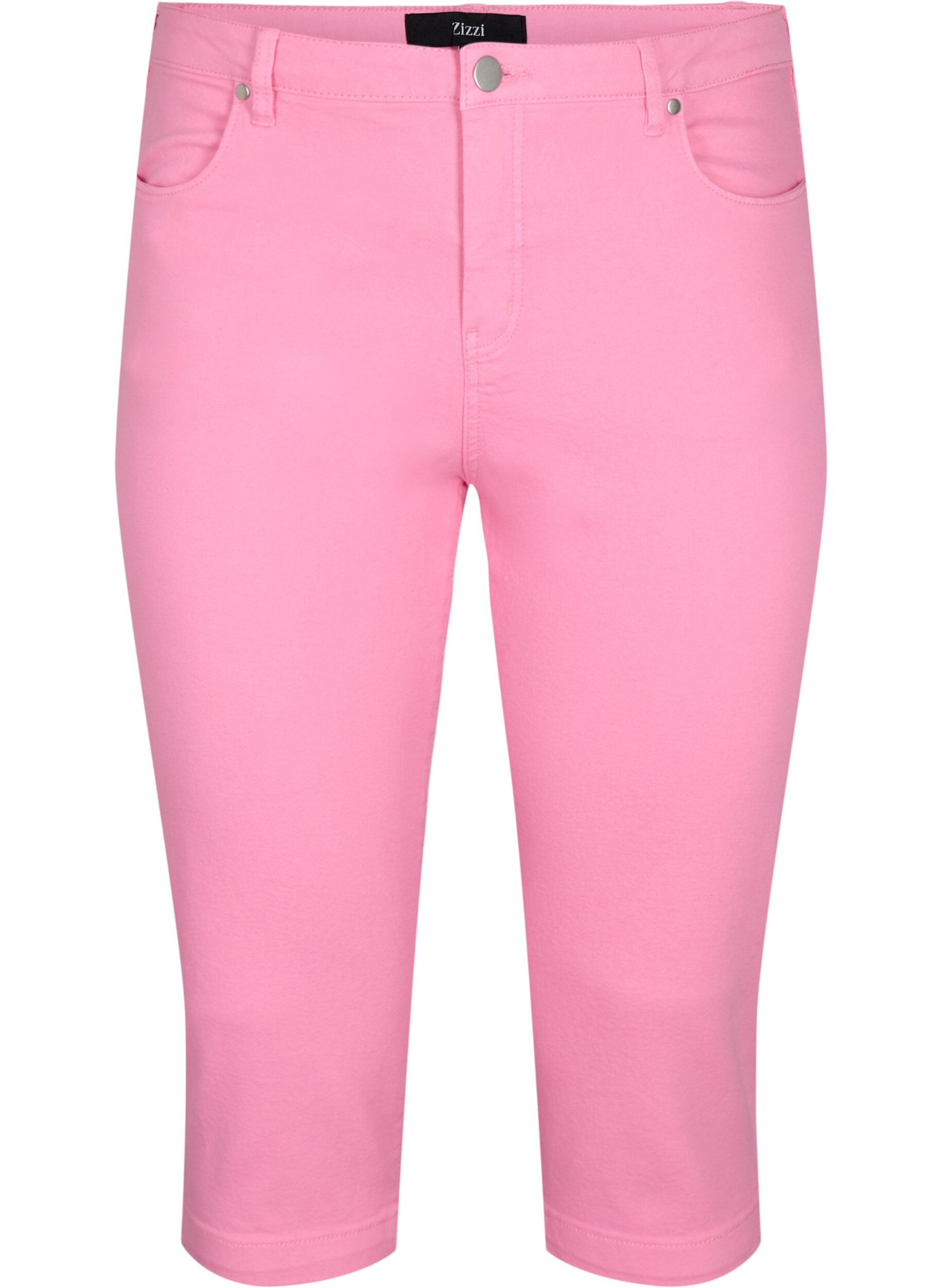 Zizzi Eng anliegende Emily Capri-Hose, Rosebloom, Packshot image number 0