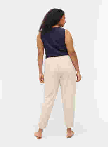 Hosen mit Taschen und elastischem Bündchen, Warm Sand, Model image number 1