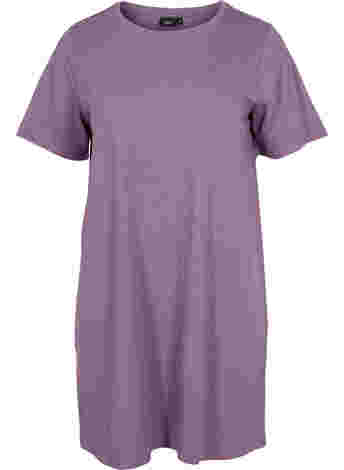Meliertes T-Shirt-Nachthemd mit kurzen Ärmeln