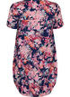 Kurz&auml;rmliges Baumwollkleid mit Aufdruck, Blau, Packshot image number 1
