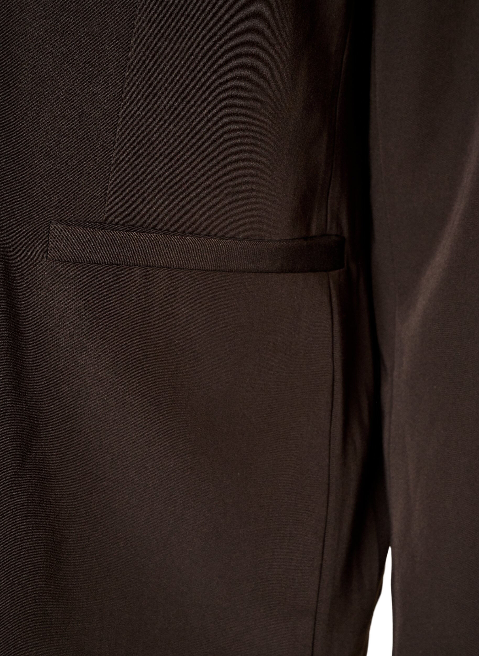 ZizziZweireihiger Blazer mit lockerer Passform, Braun, Packshot image number 3