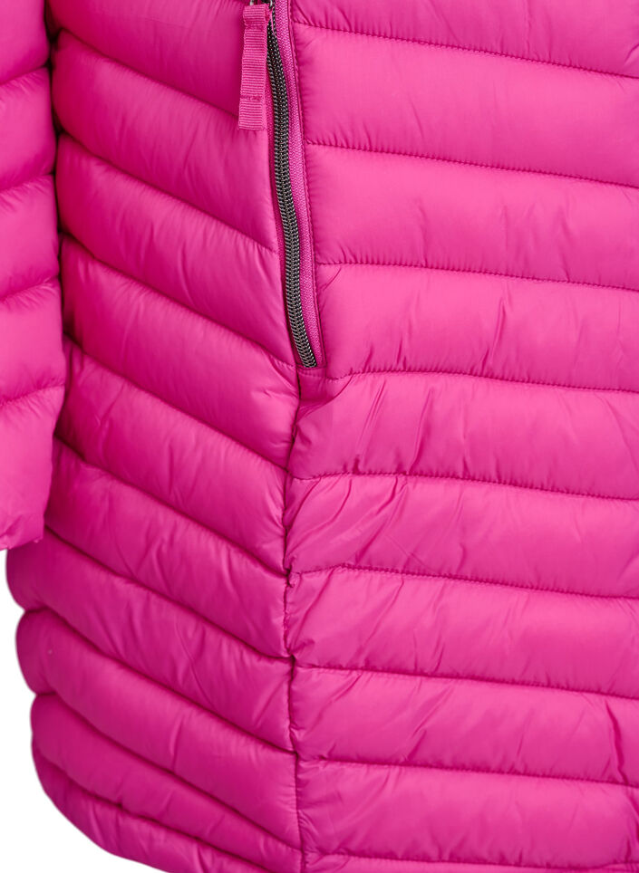 Leichte Jacke mit Taschen und abnehmbarer Kapuze, Rot, Packshot image number 3