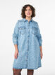 Jeanskleid mit Herzmuster, Blau, Model image number 0
