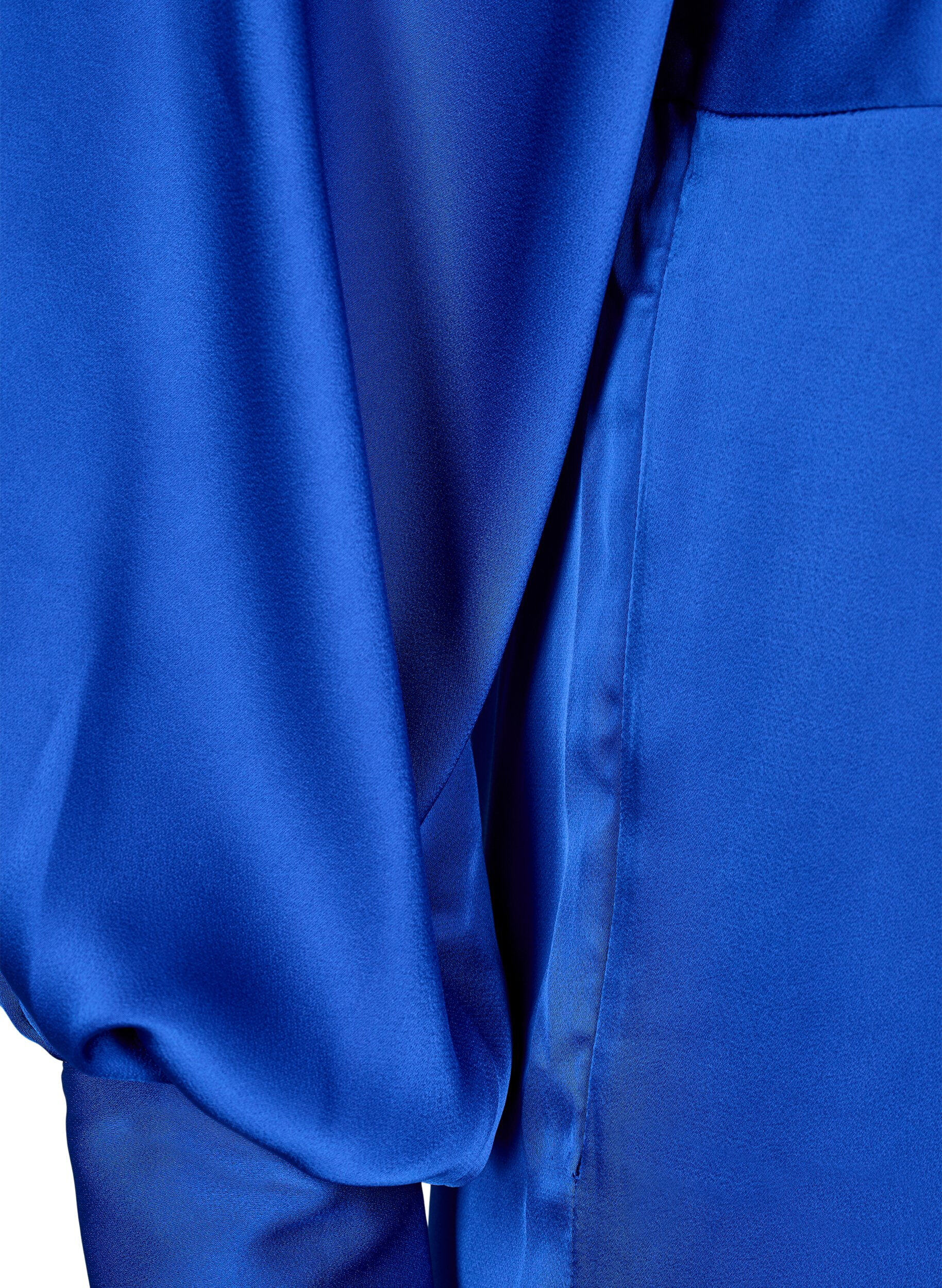 Zizzi Satinkleid mit Ballon&auml;rmeln, Surf the web, Packshot image number 3