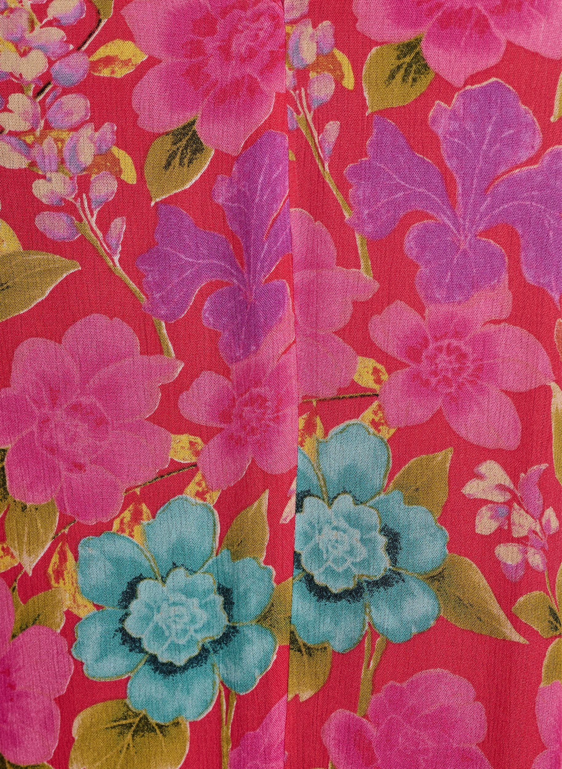 Zizzi &Auml;rmelloses Maxikleid in A-Linie mit V-Ausschnitt, Rot, Packshot image number 2