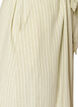 &Auml;rmelloses gestreiftes Midikleid aus Leinen und Viskose, Gr&uuml;n, Packshot image number 3