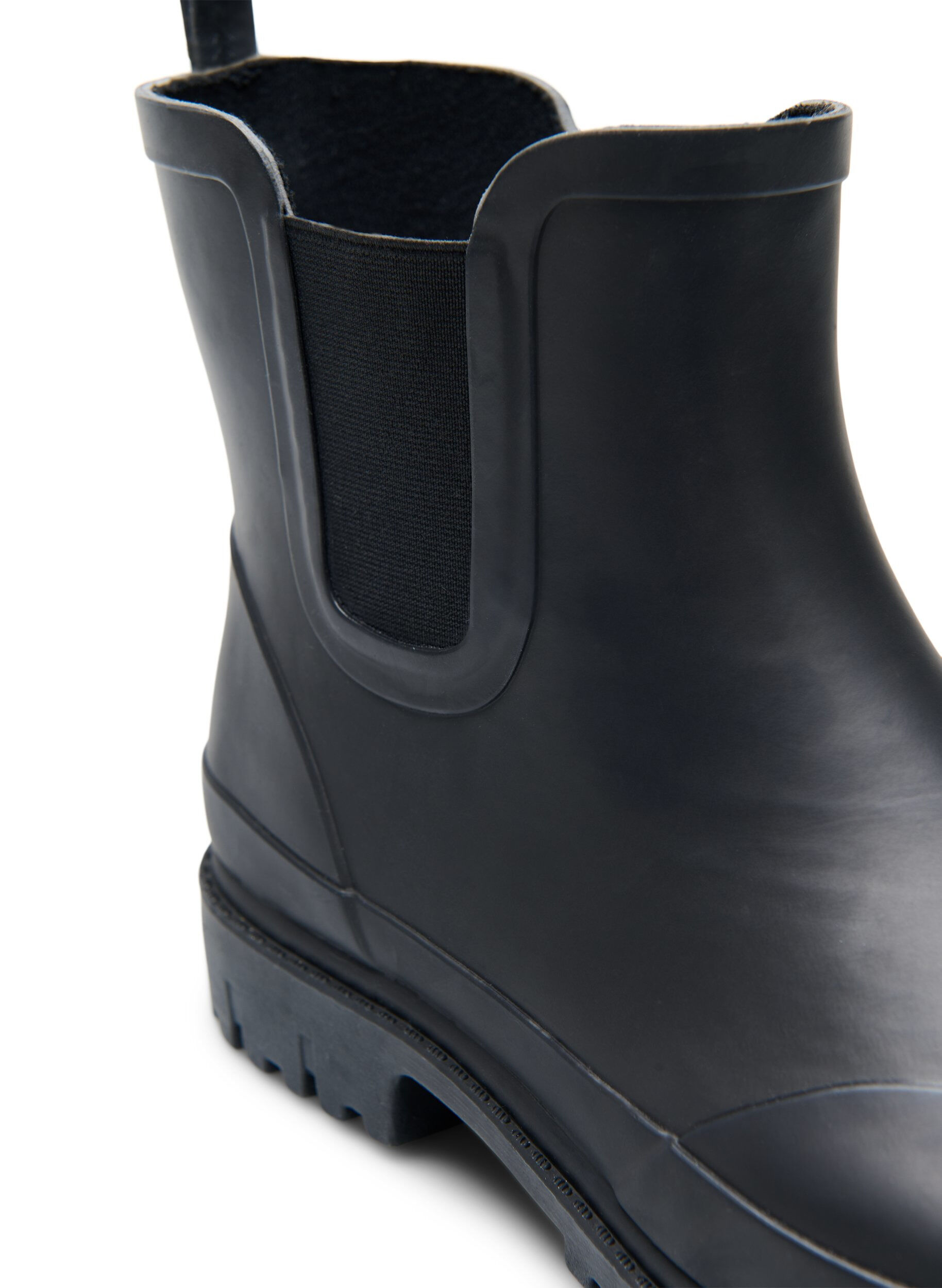 Zizzi Kurze breite Passform Gummistiefel, Black, Packshot image number 3