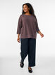 Bluse aus Jersey mit 3/4-&Auml;rmeln, Braun, Model image number 1