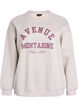 Sweatshirt mit Text auf der Vorderseite, Beige, Packshot image number 0