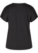 Lockeres Trainings-T-Shirt mit V-Ausschnitt, Schwarz, Packshot image number 1