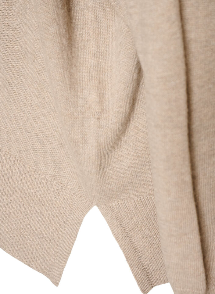 Rollkragenpullover mit lockerer Passform, Beige, Packshot image number 3