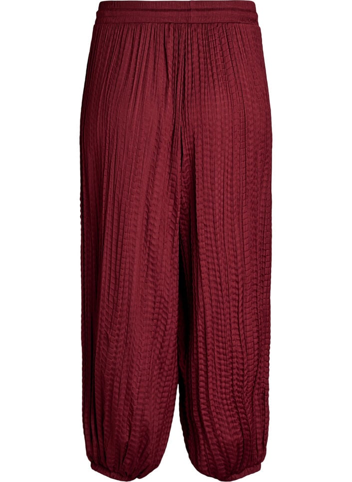 Ballonhose mit Struktur und elastischem Bund, Rot, Packshot image number 1