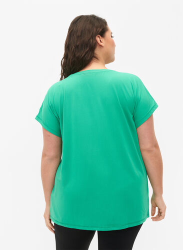 Kurzärmeliges Trainings-T-Shirt, Mint, Model image number 1