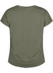 Kurz&auml;rmeliges T-Shirt aus einer Baumwollmischung, Gr&uuml;n, Packshot image number 1