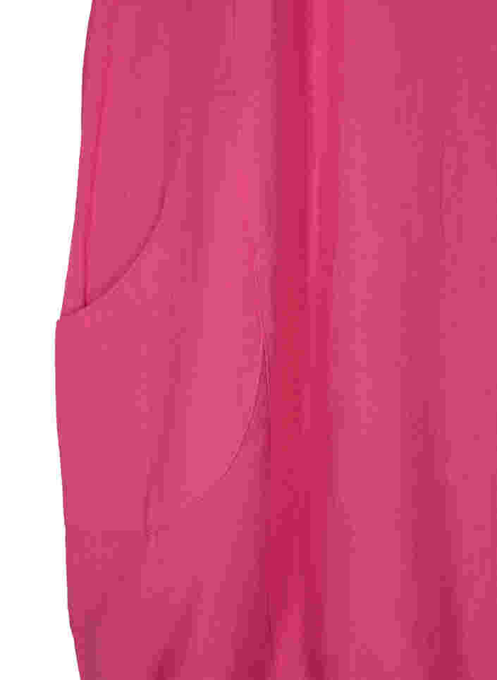 Kurzarm Kleid aus Baumwolle, Beetroot Purple, Packshot image number 3