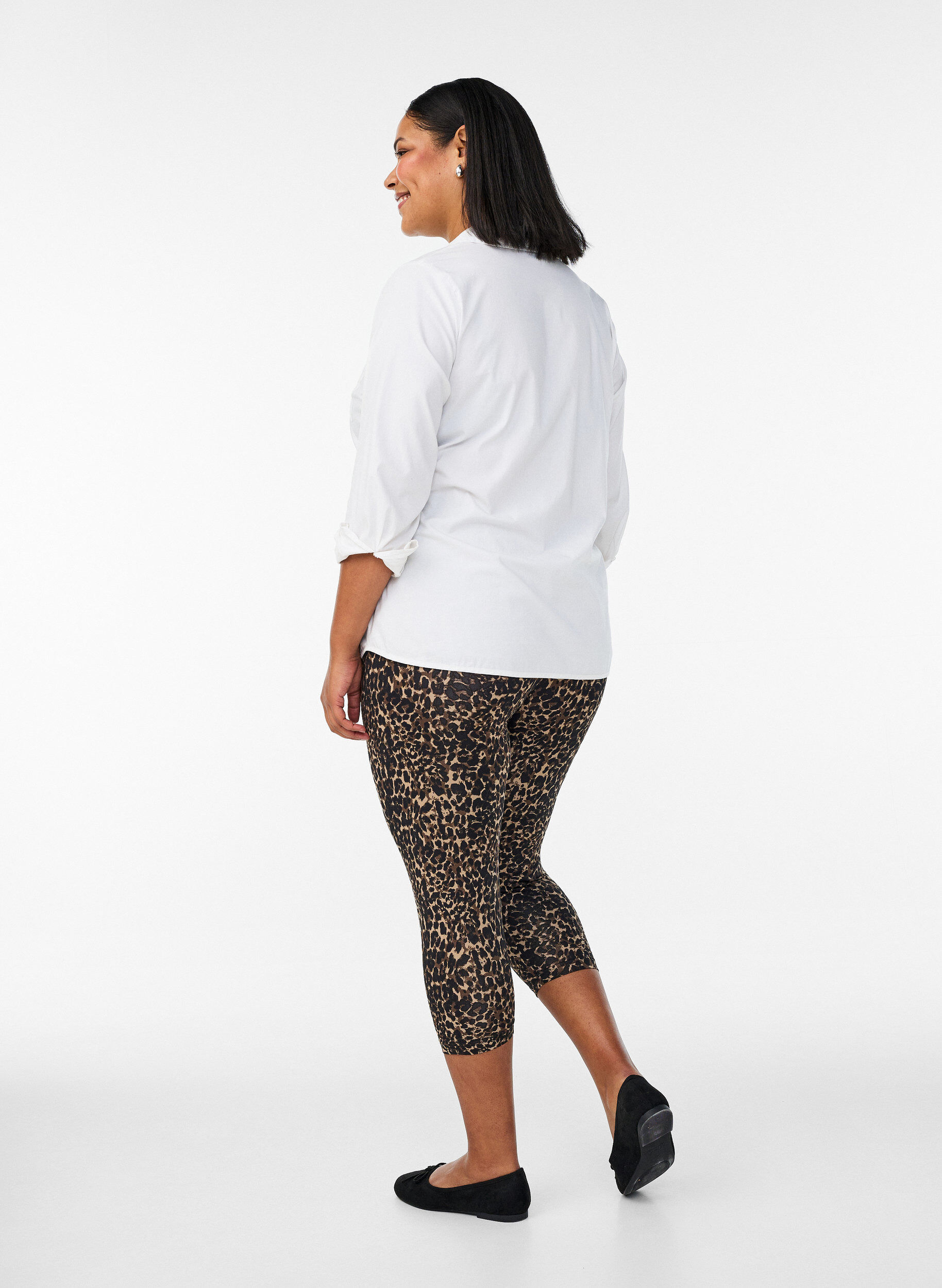 Zizzi 2er-Pack 3/4-Leggings, Schwarz, Model image number 2
