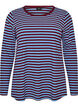 Gestreifte Bluse mit langen &Auml;rmeln, Blau, Packshot image number 0