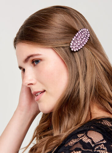 Haarspange mit Steinen, Purple Shimmer, Model image number 0