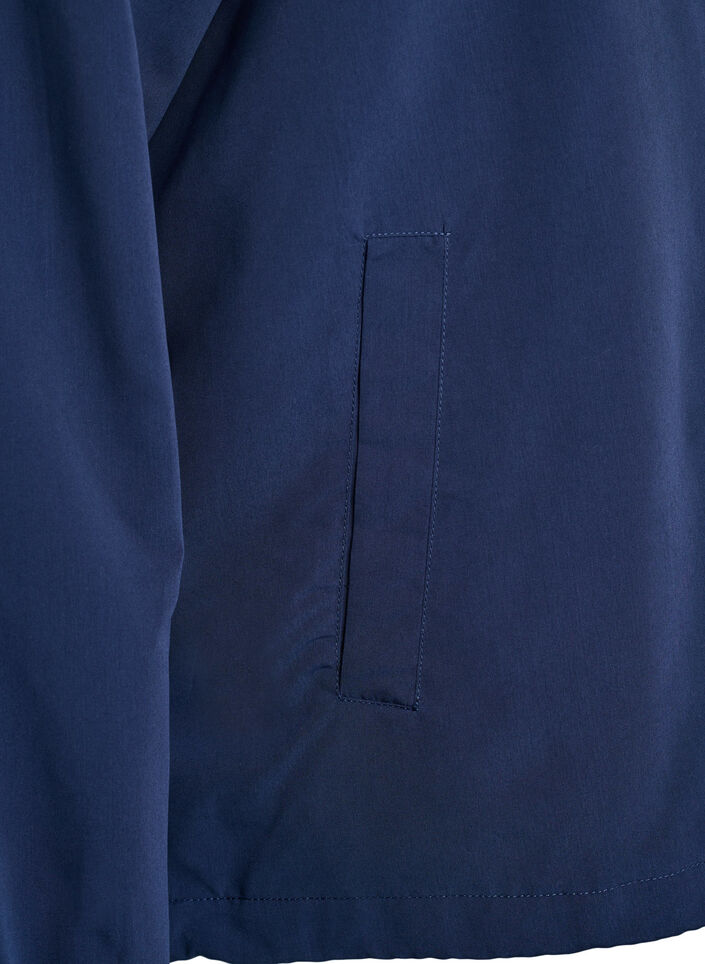 Leichte Jacke mit Kapuze und Rei&szlig;verschluss, Blau, Packshot image number 3