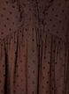 Bluse aus Viskose mit gepunkteter Struktur und V-Ausschnitt, Braun, Packshot image number 2