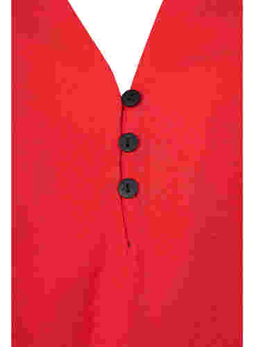 Langärmelige Bluse aus Viskosemischung, Fiery Red, Packshot image number 2