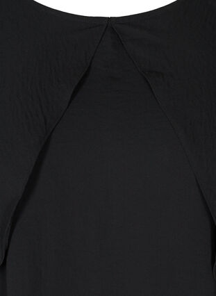 Bluse mit Ballonärmeln und Smock, Black, Packshot image number 2