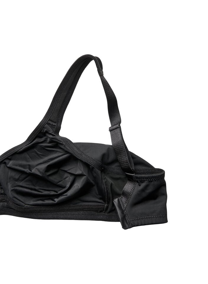 Bequemer BH mit gepolsterten Tr&auml;gern, Schwarz, Packshot
