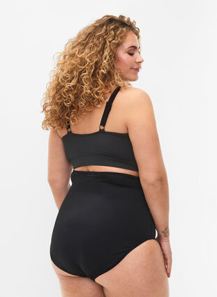 Bikini-Unterteil mit extra hoher Taille, Black, Model image number 1
